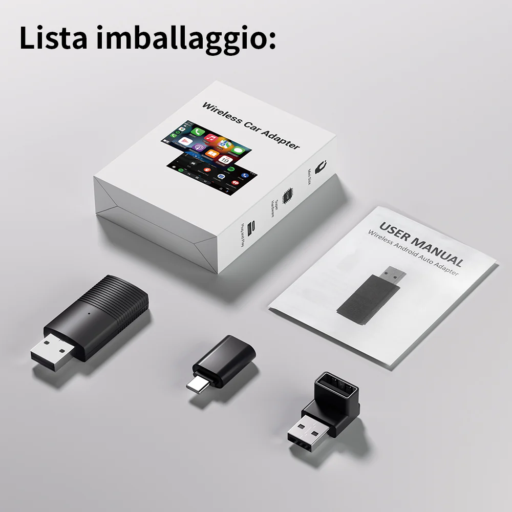 🔥Vendita Calda Sconto del 40%🔥Ottocast®IT Mini Adattatore Wireless CarPlay/Android Auto - Image 5