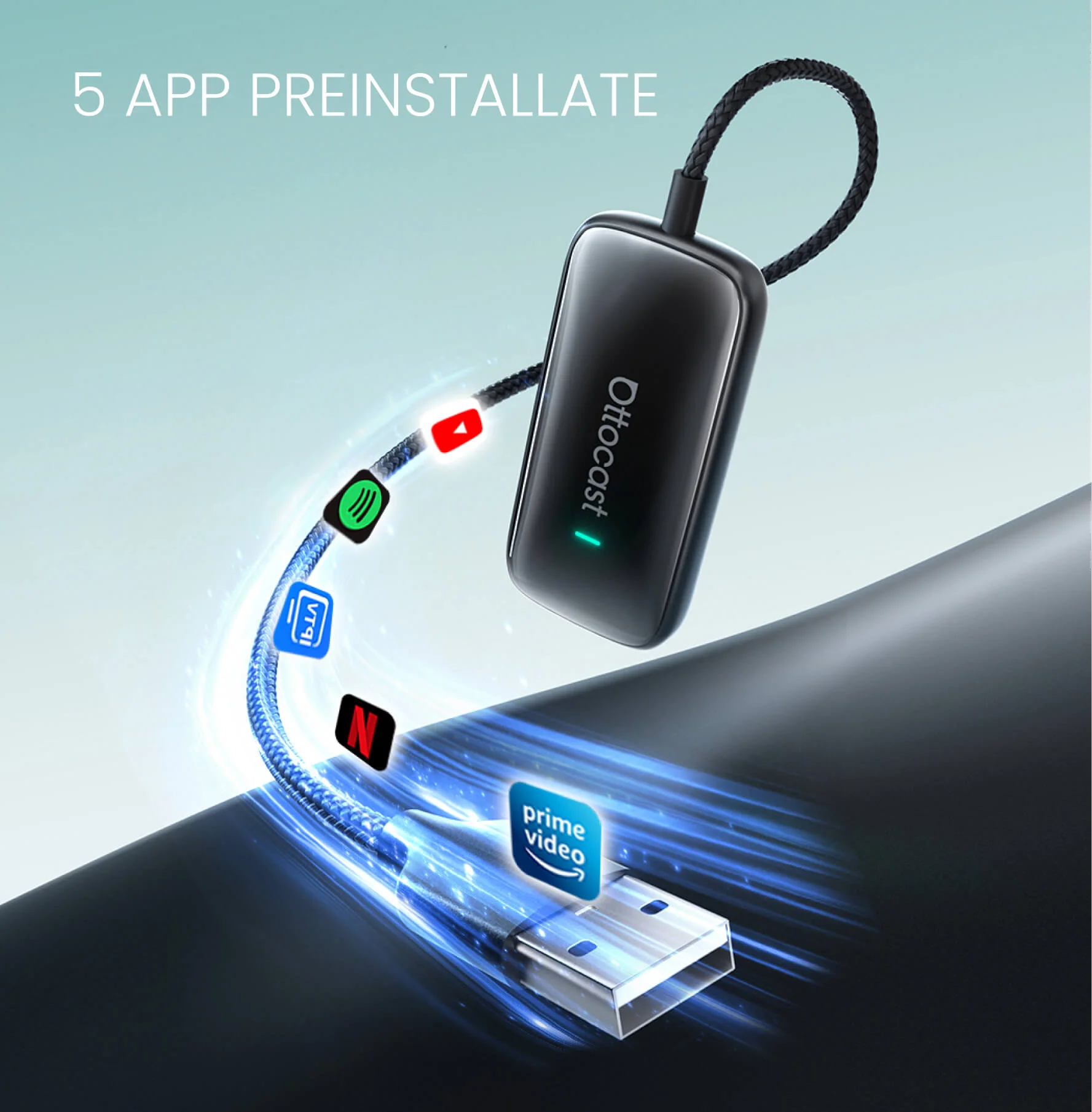 OTTOCAST® Play2Video Ultra Adattatore All-in-1 Con App Hub - Image 3