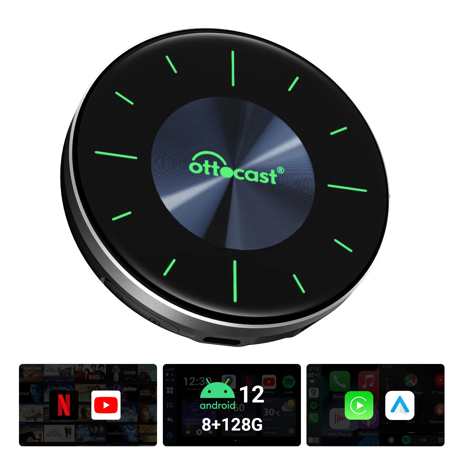 (🆕Offerta limitata nel tempo €100) Ottocast® OttoAibox P3 CarPlay AI Box - Image 5