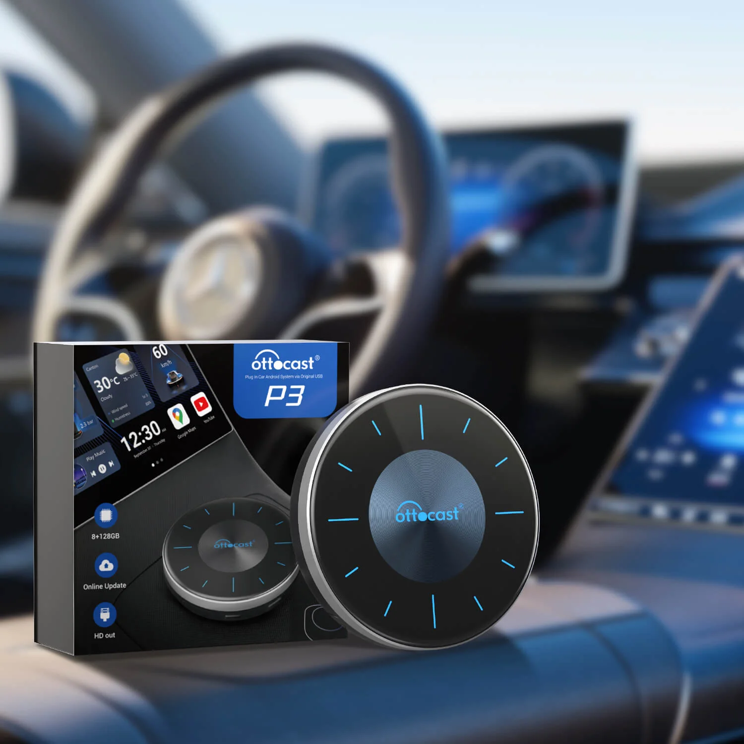 (🎉Sconto del 40% per il Prime Day)OttoAibox P3 CarPlay AI Box - Image 12