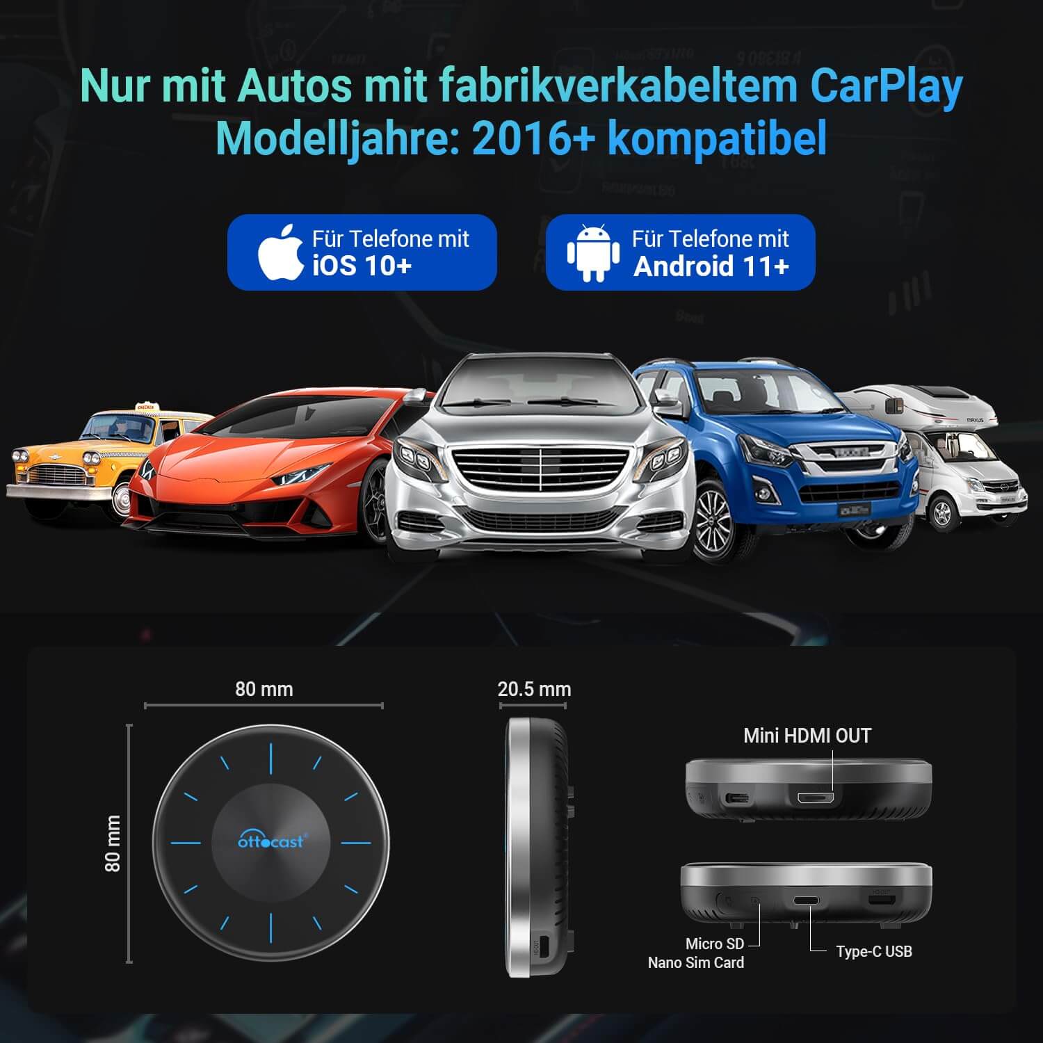 (🎉Sconto del 40% per il Prime Day)OttoAibox P3 CarPlay AI Box - Image 6